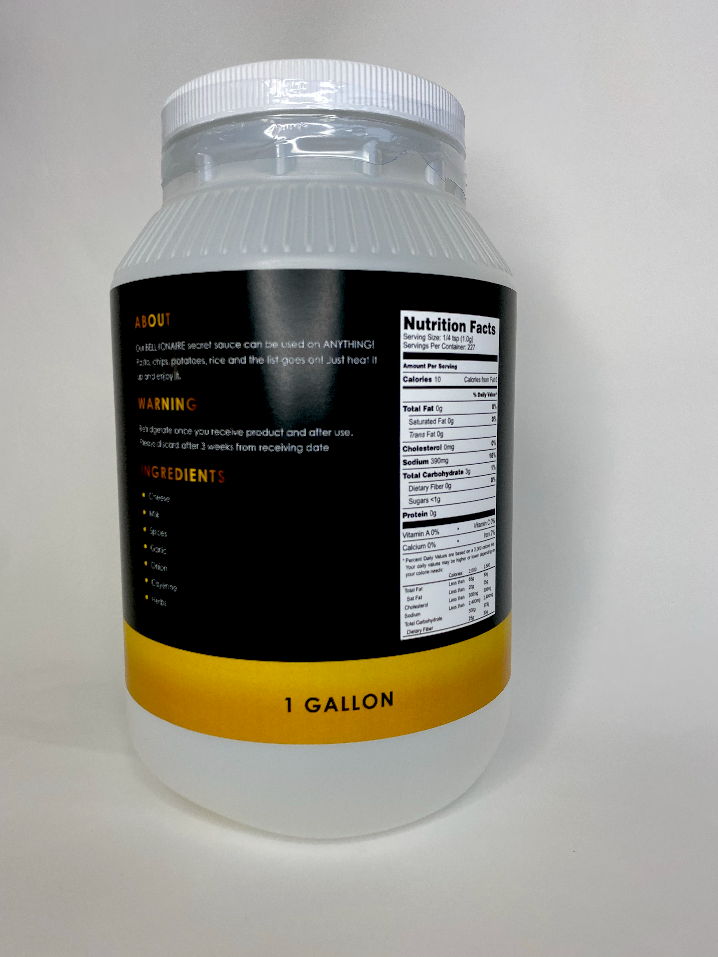 BELLIONAIRE SECRET SAUCE 1-GALLON